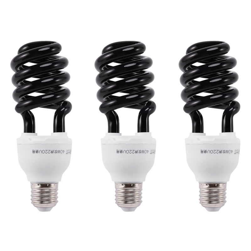 E27 40W UV Fluorescent Blacklight CFL Ampoule Lampe 220V