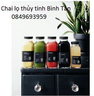 Combo 4 bình thủy tinh đựng nước cao cấp 500ml