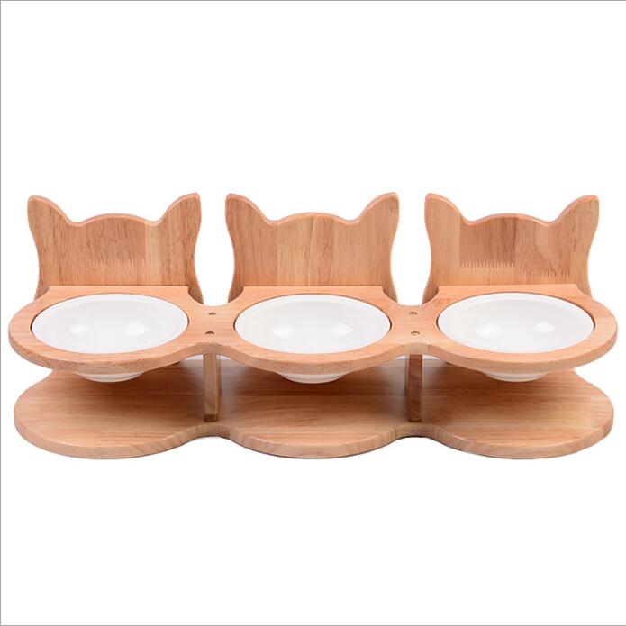 set of 3 cat bowls