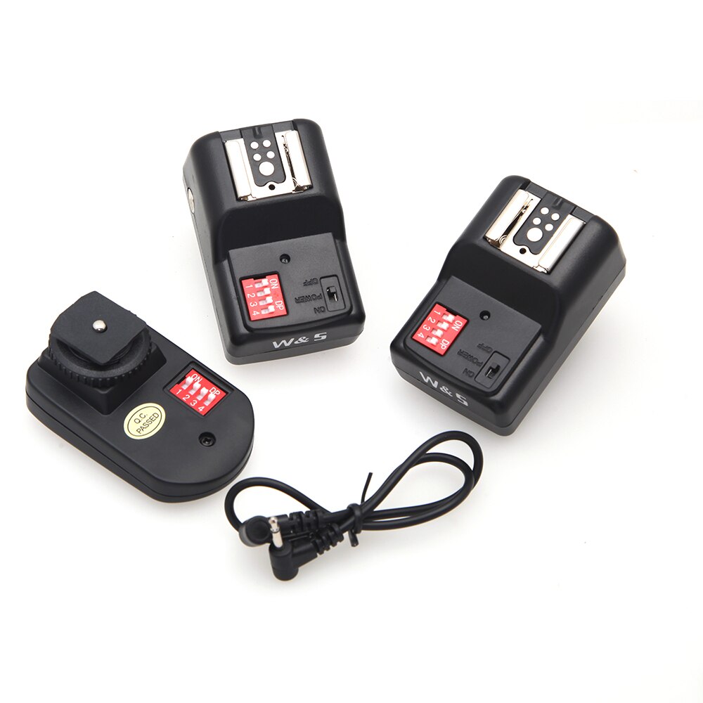 WANSEN PT-16GY Wireless Remote Speedlite Flash Trigger + Receivers For Canon Nikon Pentax Olympus DSLR Flashlight Synchronizer