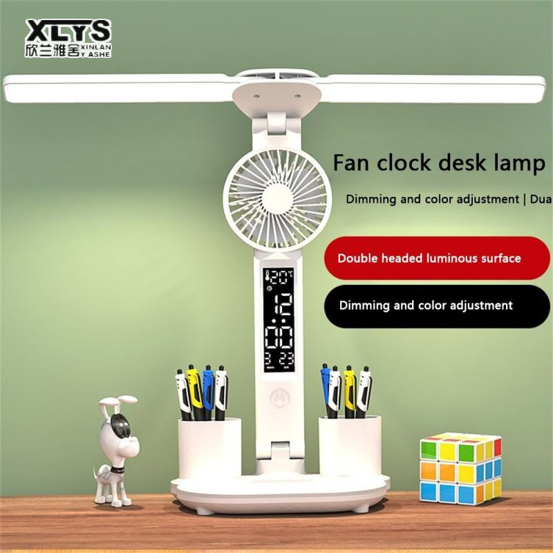 XINLANYASHE [Miễn Phí Vận Chuyển]Đèn bàn nghiên cứu đặc biệt ký túc xá Trường Đại học bảo vệ mắt Plug-in Đèn đầu giường Bàn Đọc Bút đa chức năng giữ đèn