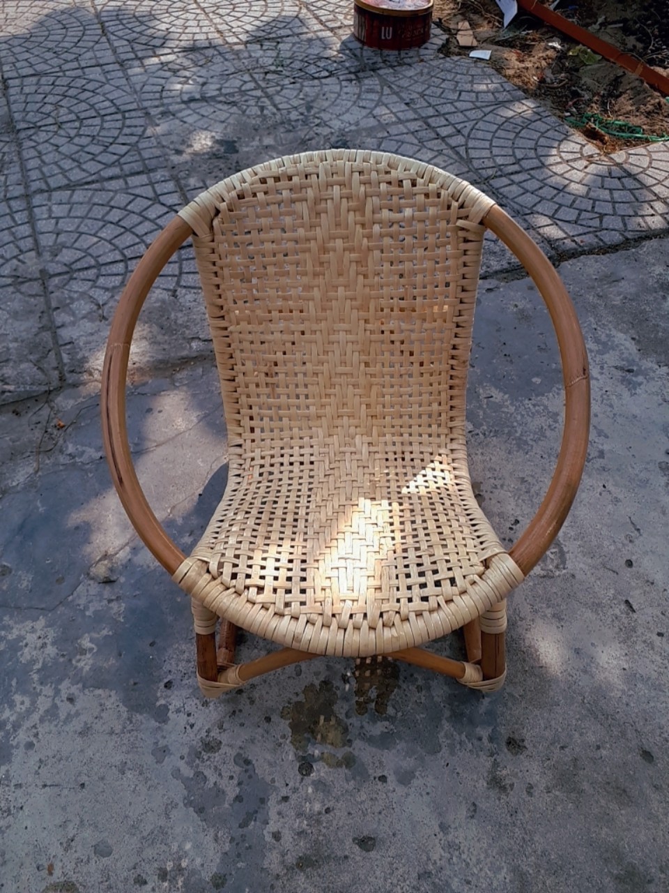 Rattan kids chair for relaxing time