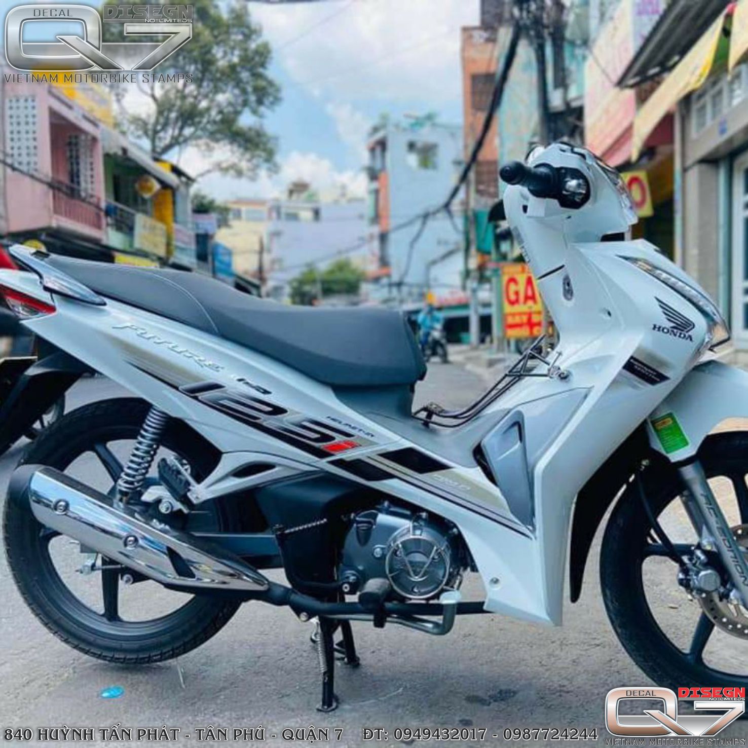 Tem rời future - trắng