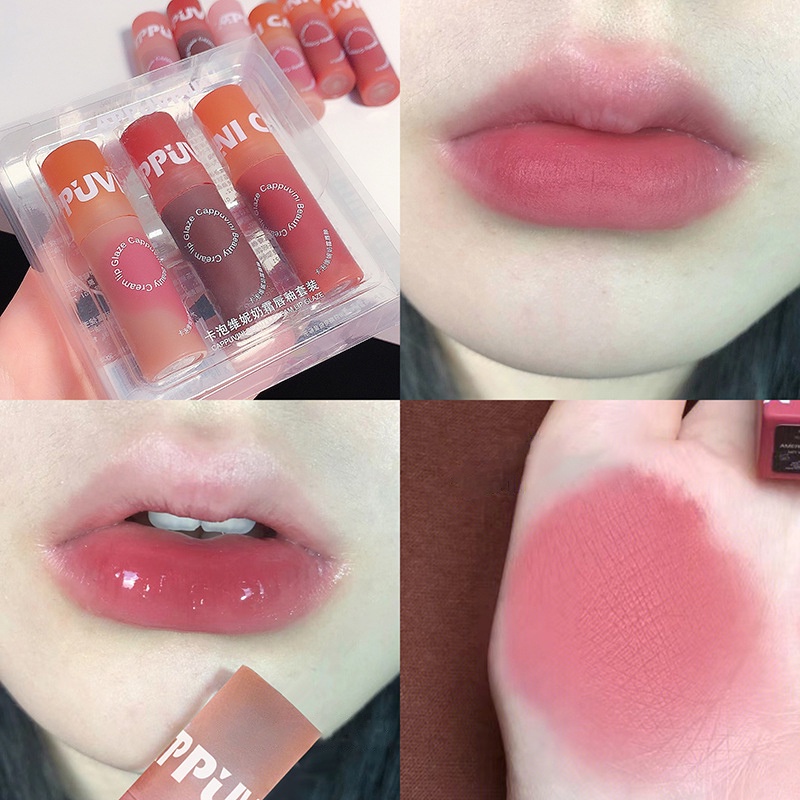 Son bóng mềm nhung Nhiều màu 3g nhung mờ