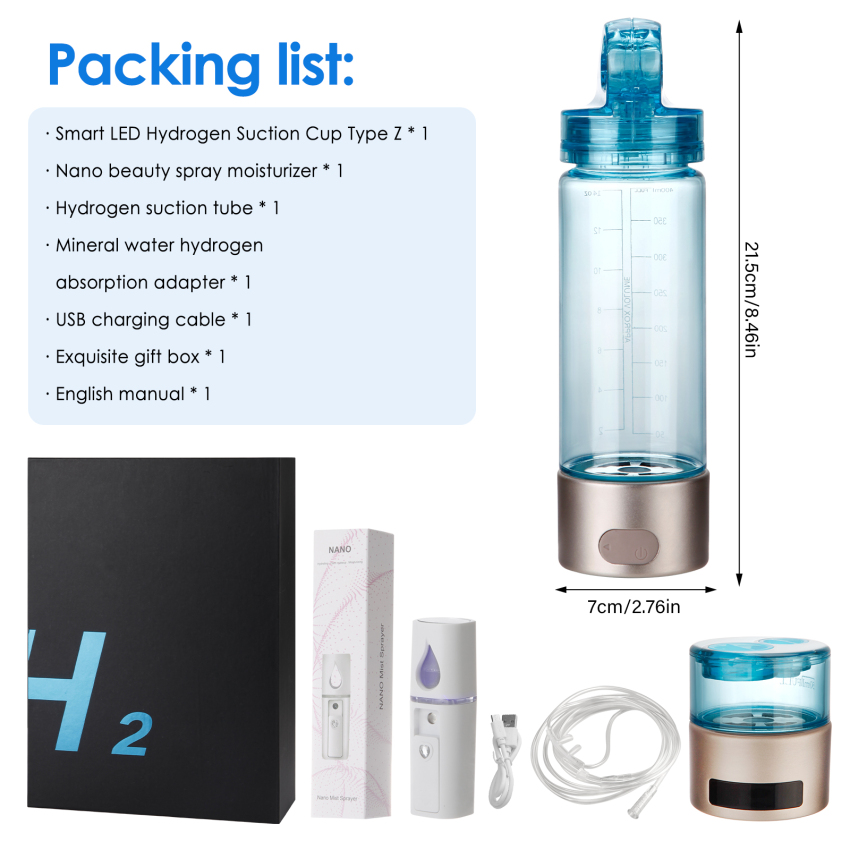 👍High Quality👍Hydrogen Generator Water Bottle/Wassergenerator Wasserflasche