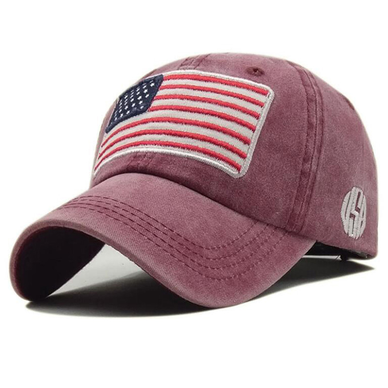 Minwen USA American Flag Patch Hat Military Tactical Operator Detachable Baseball Cap
