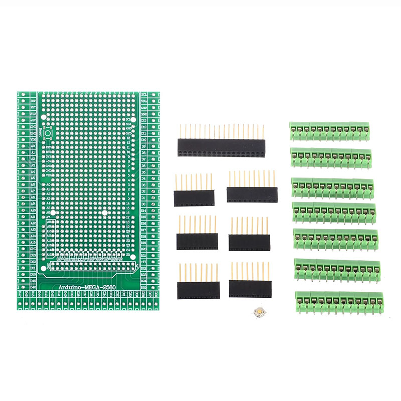MEGA-2560 R3 PCB Prototype Screw Terminal Block Shield Board Kit for ...