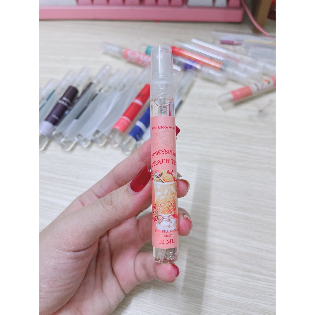Xịt body mist 10ml lưu hương chai chiết