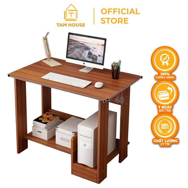 [VOUCHER FREESHIP 50K] Tâm House Bàn làm việc, bàn văn phòng, bàn liền kệ đa năng - B77