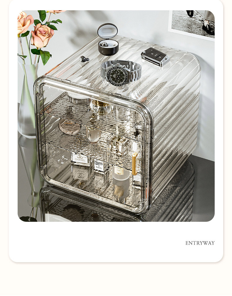 Perfume storage display cabinet transparent acrylic dust-proof storage rack desktop dressing table cosmetics storage box