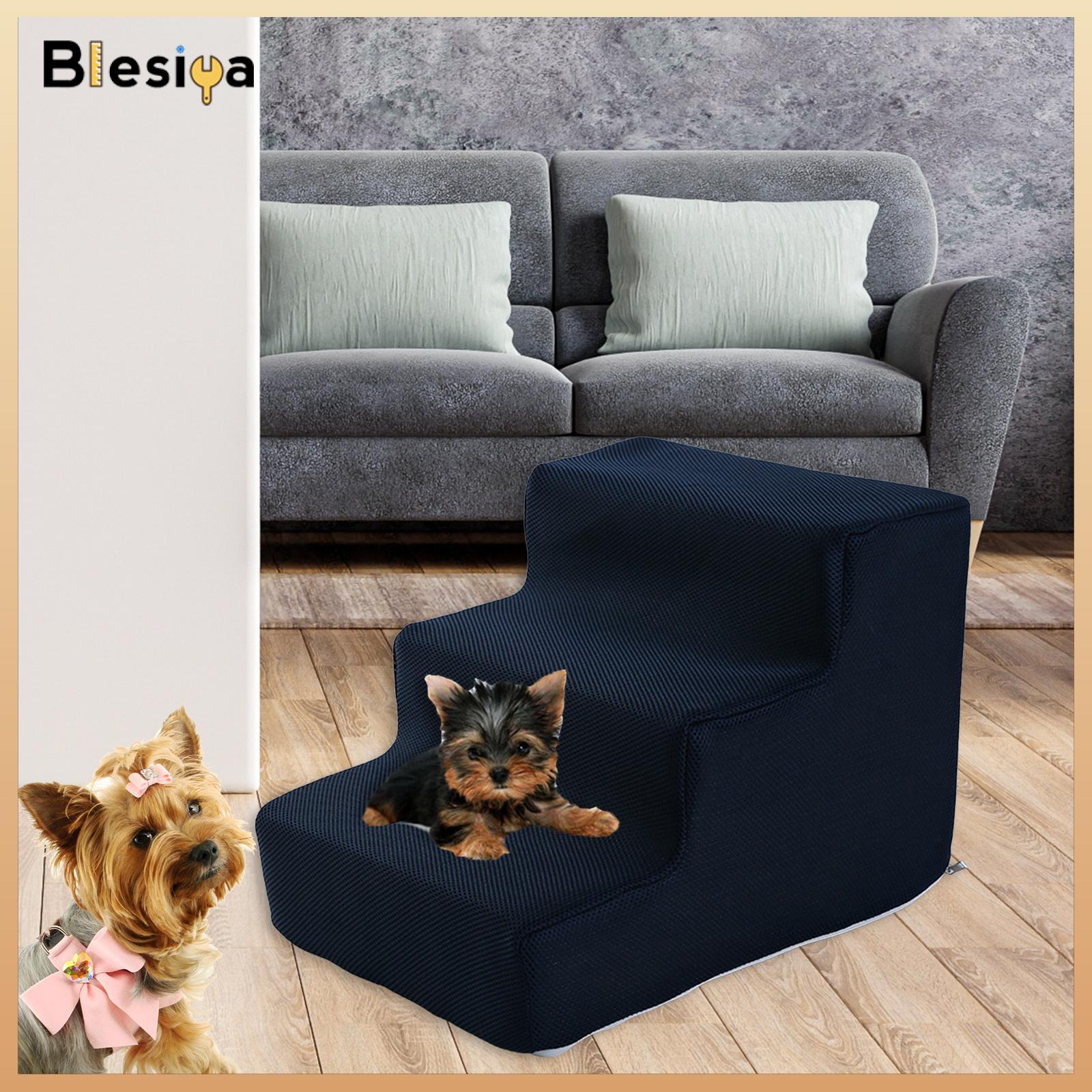 Blesiya Dog Stairs Ladder Cat Ramp Pet Stairs Steps Multipurpose for Small Dogs Cats