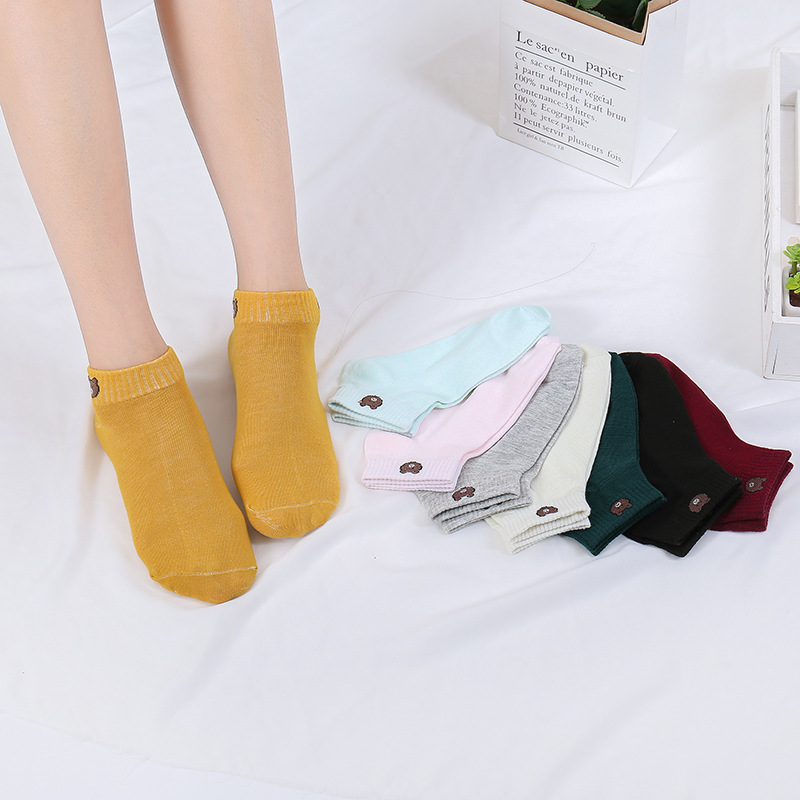 Combo 10 đôi vớ, 10 đôi tất ngắn hình gấu