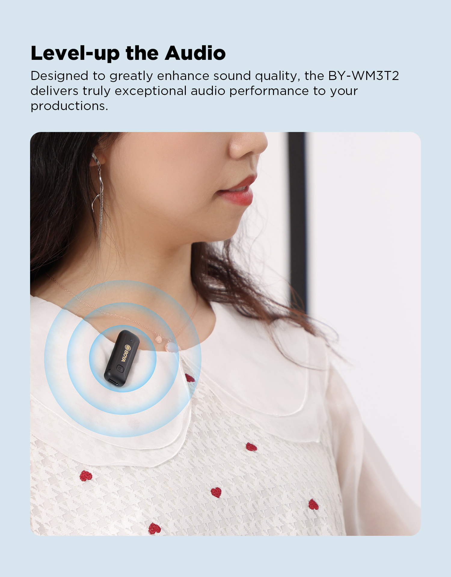 [MẪU MỚI] BOYA BY-WM3T2 Series - Mic thu âm không dây 2.4GHz mini - Hàng Chính Hãng