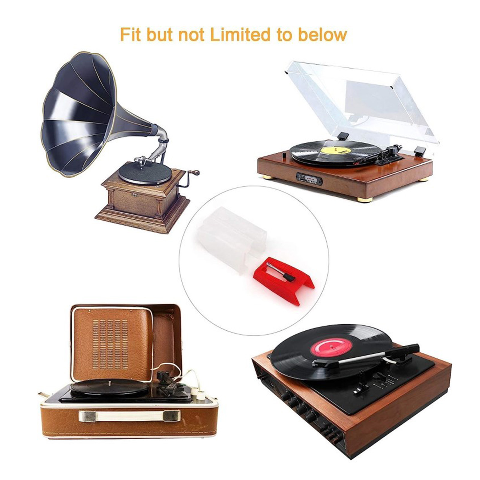 Record Player Needles High-quality Replacement Turntable Needles Compatible and Easy to Use Stylus for Record Players