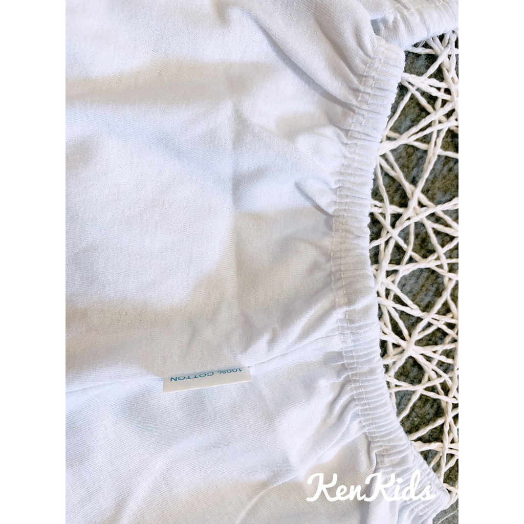 (5-33kg) Quần dài trắng thun cotton 100% cho bé - 1 cái