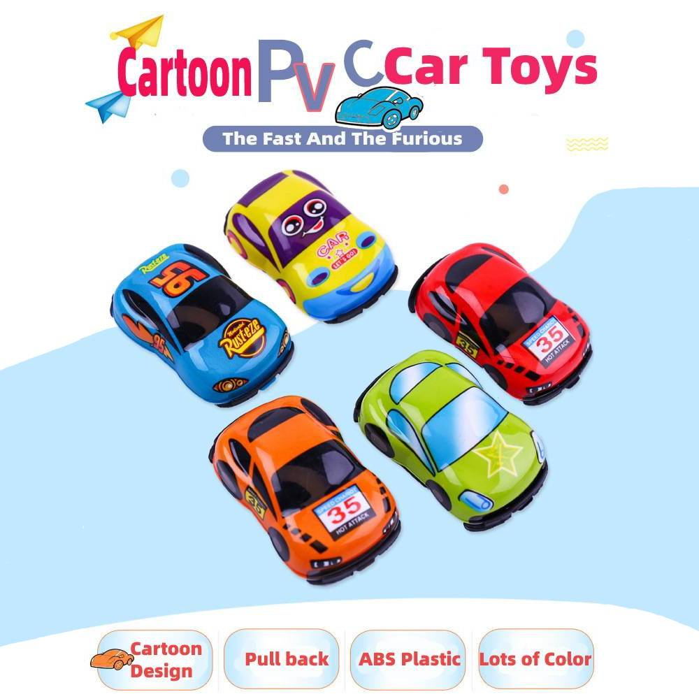 Cute Mini Size Car Toys Pull Back Car For Kid Inertia Drive Car Cartoon Cars  For Boys | Lazada PH