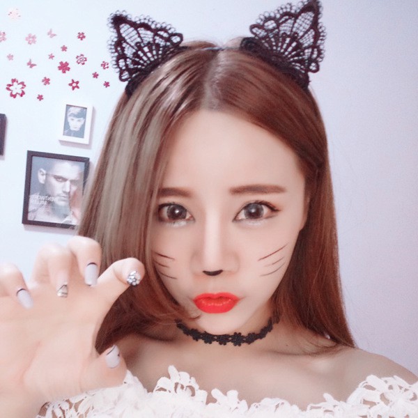 Bờm Tóc - Cài Tóc Tai Mèo Sexy Ren