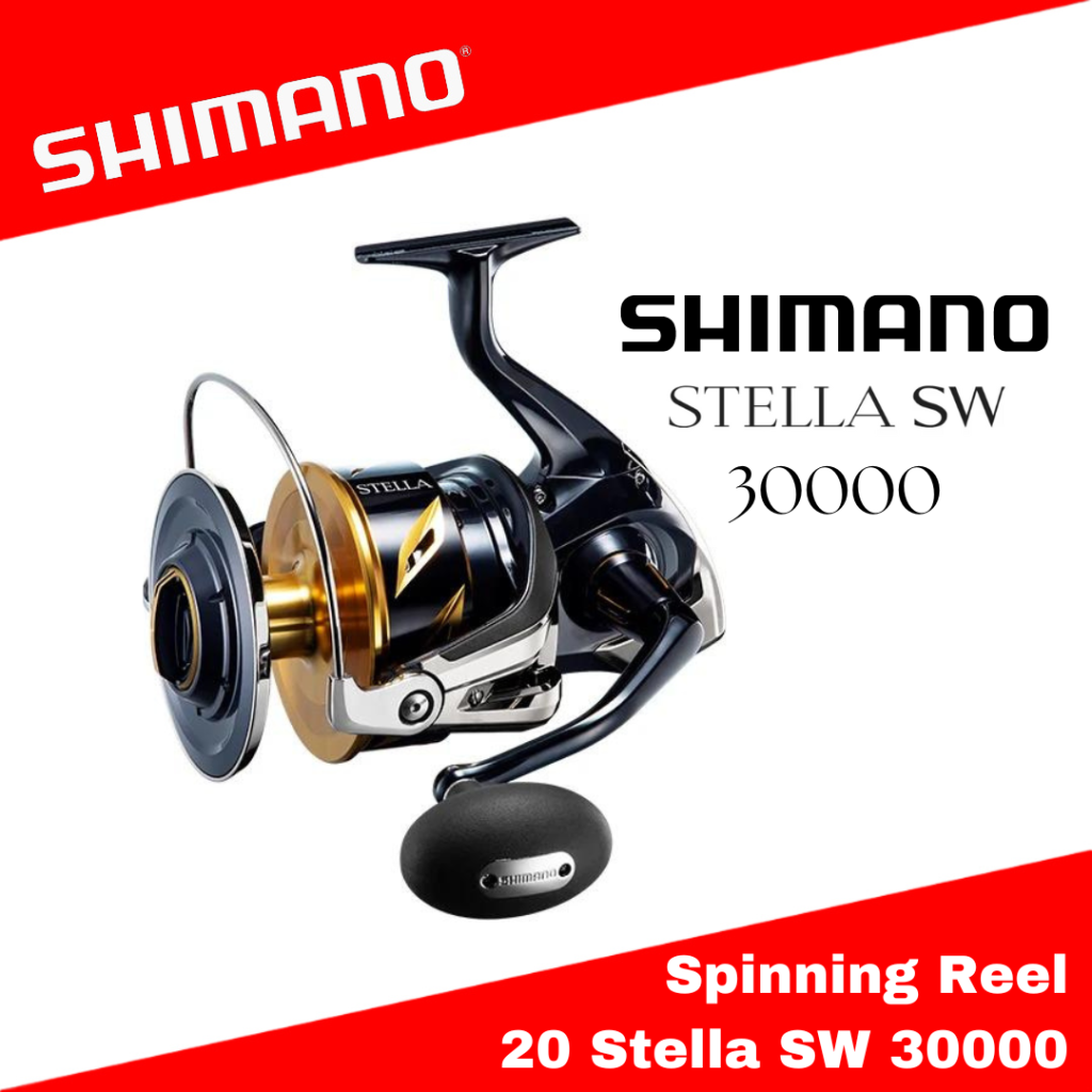 harga reel shimano stella 30000 13 SW30000 (USED, 9.5/10) with box & pouch Anglers Central Stella SW D features a HAGANE Body Shimano Stella SW C STLSW30000C