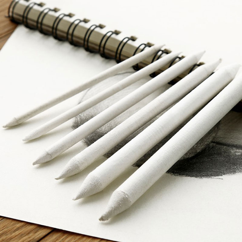 6pcs/set%20Blending%20Smudge%20Stump%20Stick%20Tortillon%20Sketch%20Art%20White%20Drawing%20Charcoal%20GENGLI%20-%20Image%209