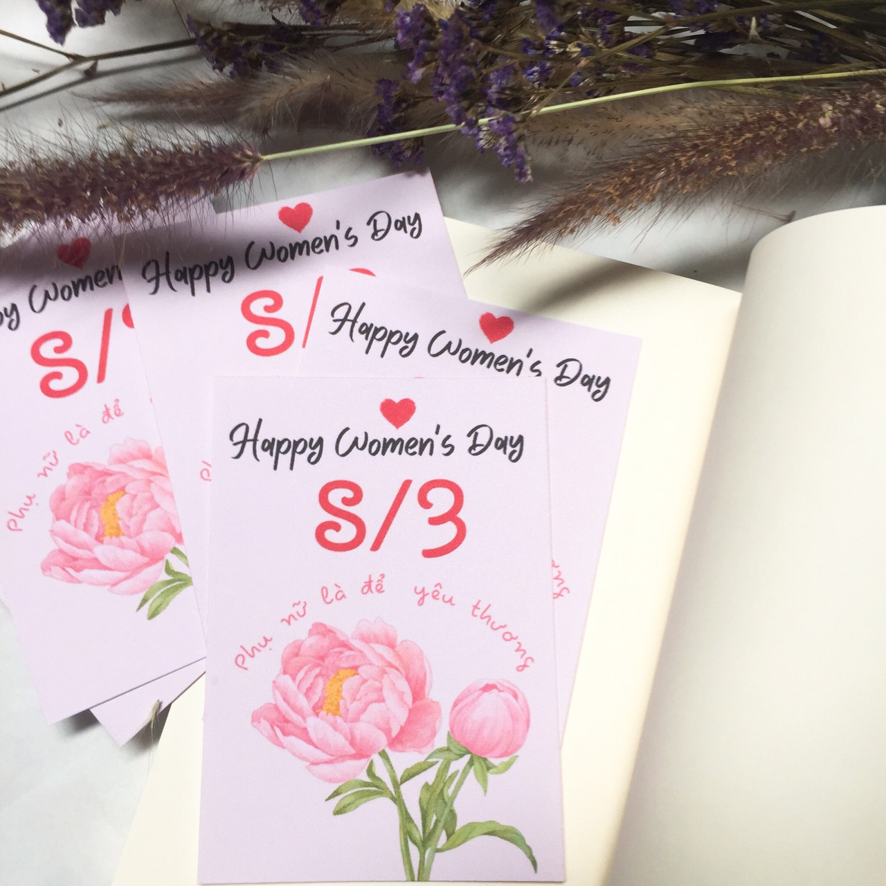 Thiệp Postcard Happy Women's Day 8/3 (7x10cm)