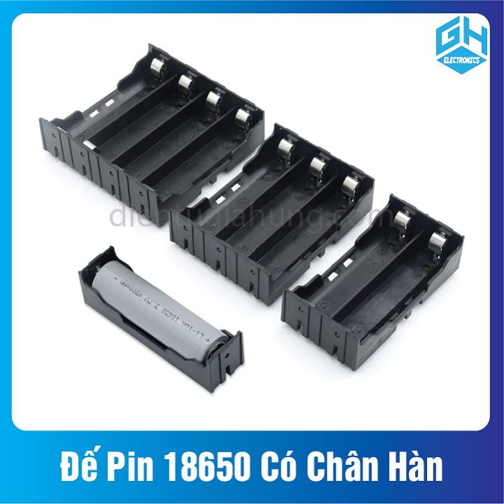 Đế Pin 18650 Có Chân Hàn