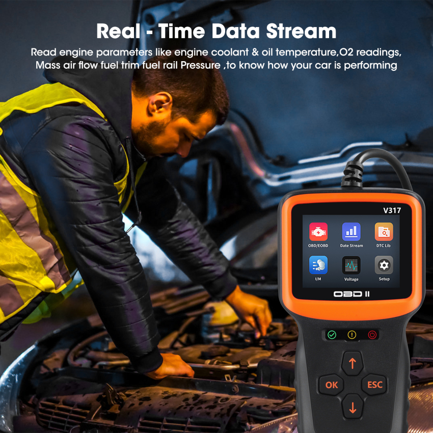 Car OBD2 Scanner Code Reader Engine Fault Code Reader Scanner CAN Diagnostic Scan Tool