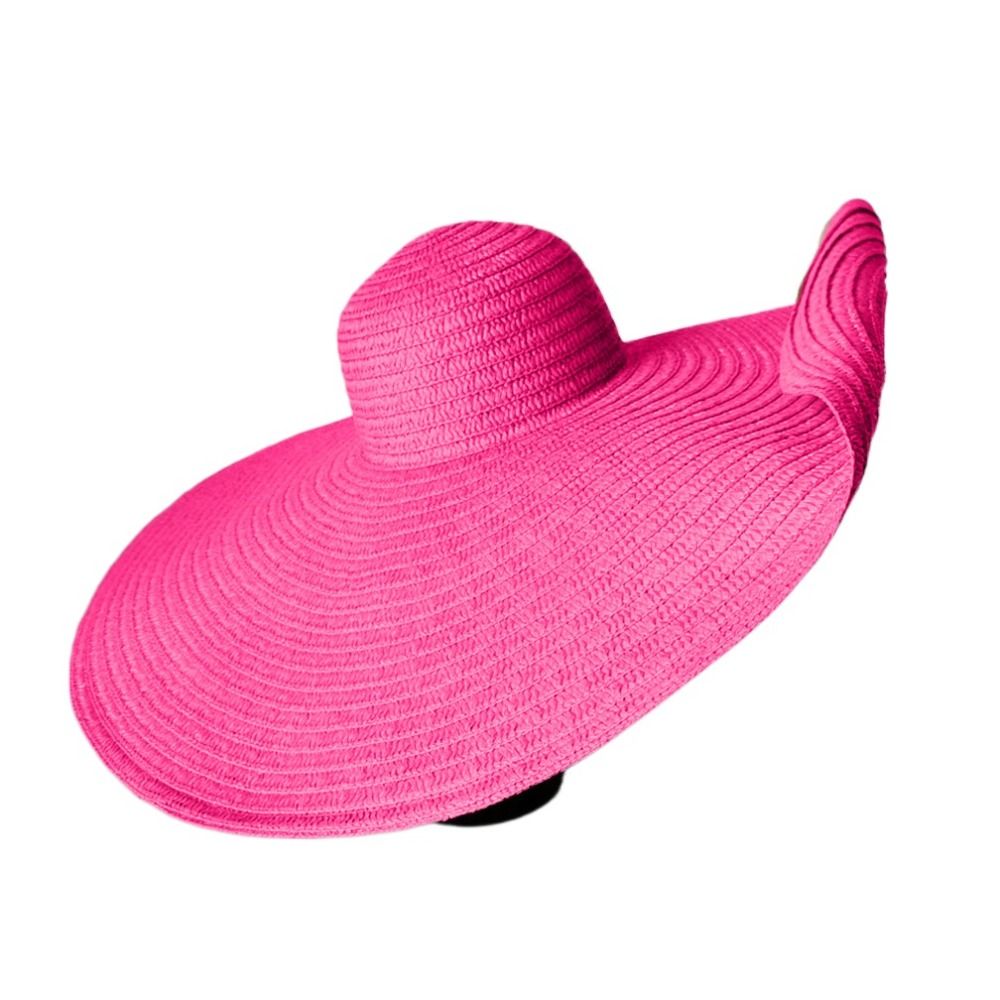 Nanzhe foldable large wide brim sun hats straw 70cm travel straw hat high quality uv protection sun shade hat
