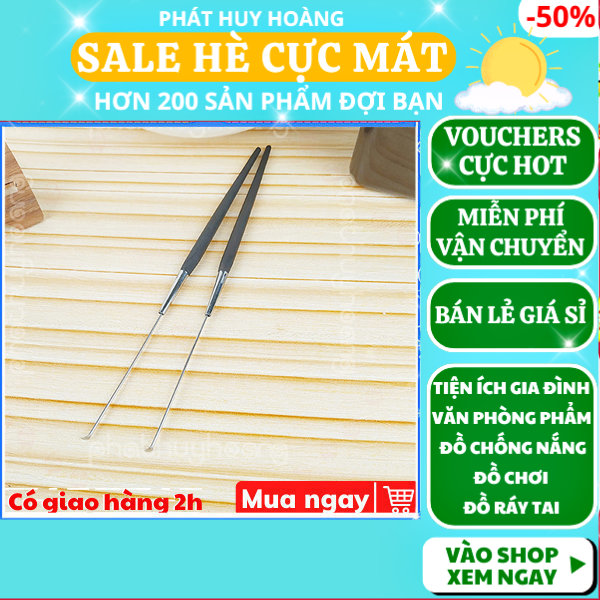 combo 2 cây muỗng lấy ráy tai giá rẻ chất lượng  ✓ráy tai inox  ✓ Phát Huy Hoàng
