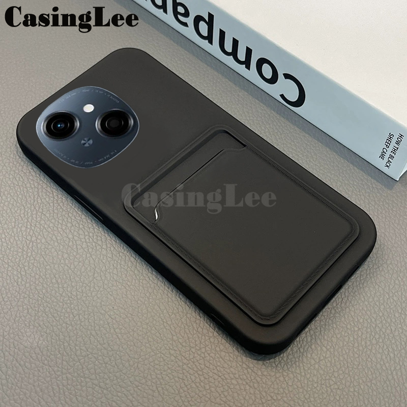 For Tecno Spark Go 1 Case Soft Card Holder Slot Silicone Wallet For ( Tecno Spark Go 1 ) Back cover Phone Cases. 