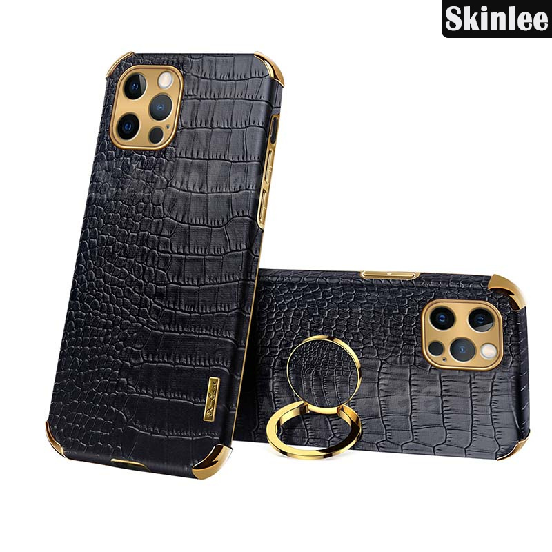 Phone case For Honor X9C Back cover Soft Case Luxury Carbon Crocodile Pattern Leather Car Navigation Holder Ring Cover For Honor X9C Cover cases. 