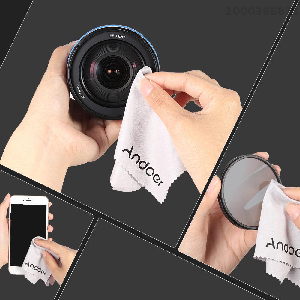 Andoer 13 cái Bộ Kit lọc đầy màu sắc dốc vuông cho dòng Cokin P có khung kẹp kính lọc + Ống kính Bộ chuyển đổi (52mm / 58mm / 62mm / 67mm / 72mm ) + Túi lưu trữ + Khăn lau