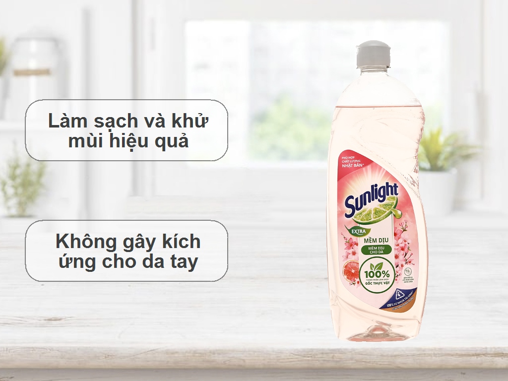Nước rửa bát (chén) Sunlight chai 750ml