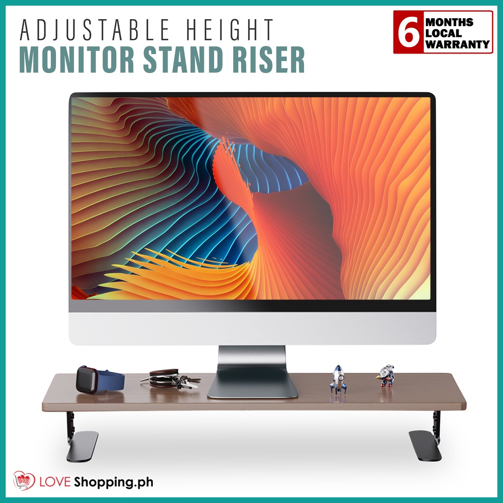 【COD】 Universal Monitor Stand Riser Adjustable Height Computer Monitor