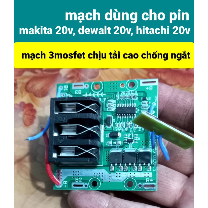 Mạch pin makita 20v, mạch pin hitachi 20v, mạch pin dewalt 20v