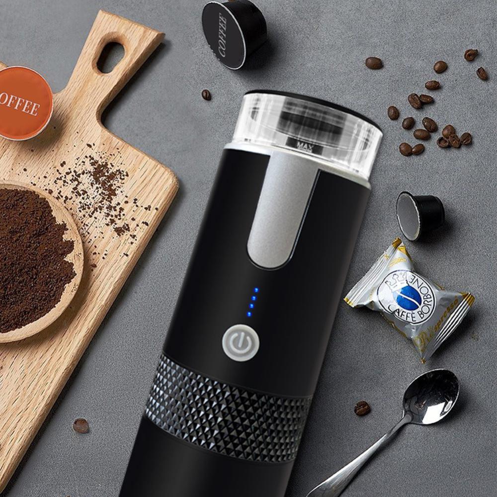 170ML Capsule Coffee Machine Wireless Mini Coffee Brewer Compatible with Capsule & Ground Coffee for Home Kitchen Office