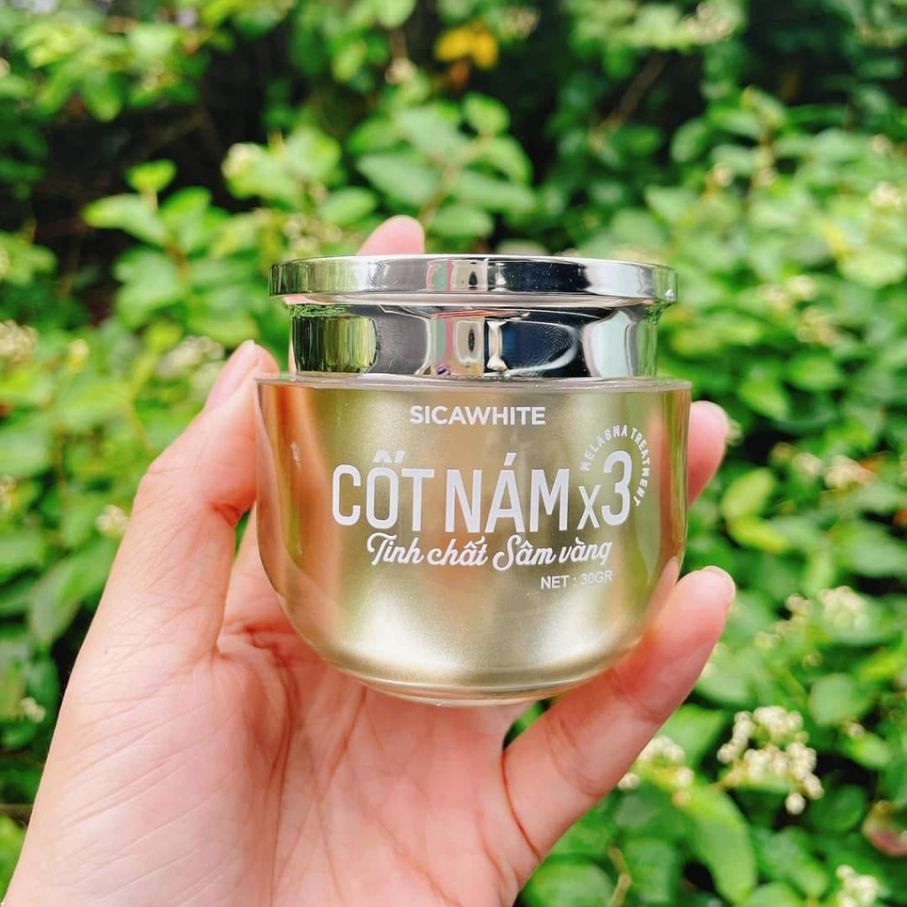 [Chính Hãng][Tặng Serum] Kem Face Cốt Nám x3 Sica White Tinh Chất Sâm Vàng 30gr