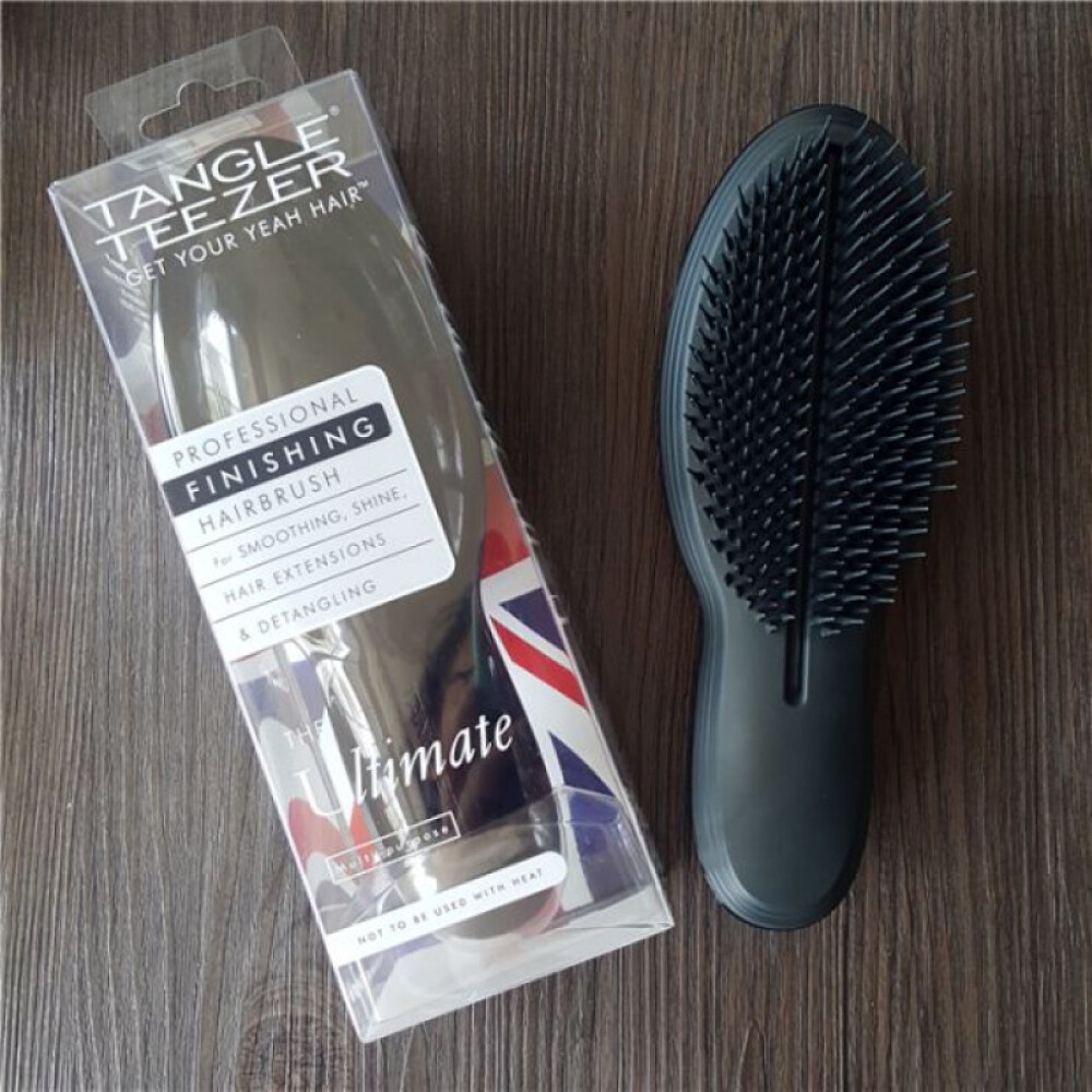 Tangle teezer hair brush - pink for smoothing shine hair extensions & detangling