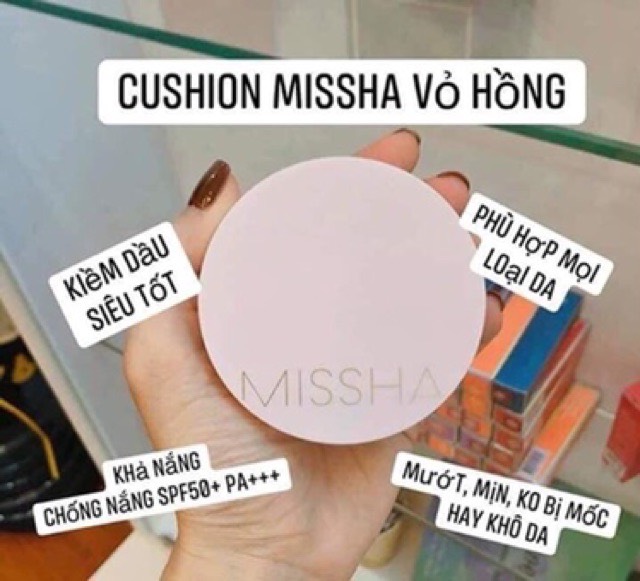 Phấn Nước Che Phủ Tốt, Lâu Trôi Missha Magic Cushion ( Bản vỏ hồng)