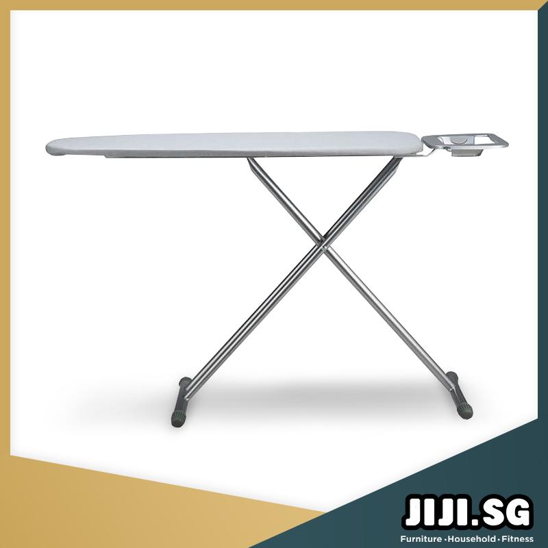 (JIJI.SG) Standing Ironing Board with Iron Rest (Height Adjustable) / jt Lazada Singapore