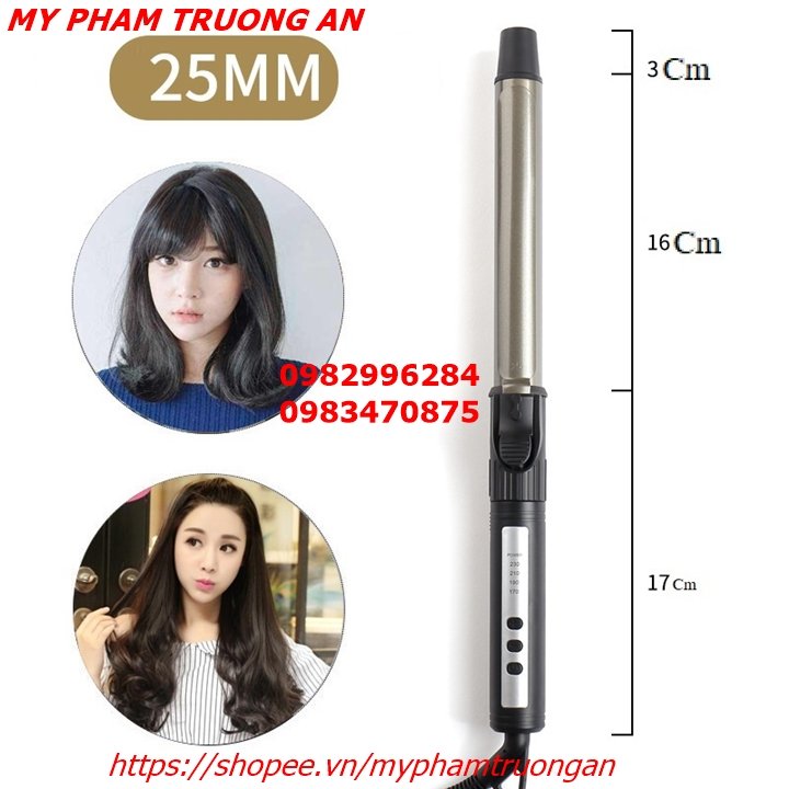 MÁY UỐN TÓC NAM XOĂN XÙ MÌ TÔM phi 9