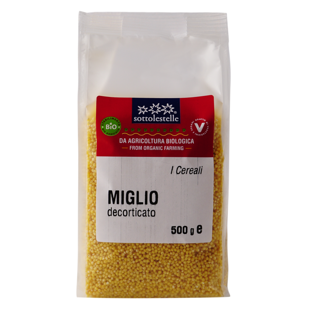 Hạt kê hữu cơ đã bóc vỏ Sottolestelle 500g