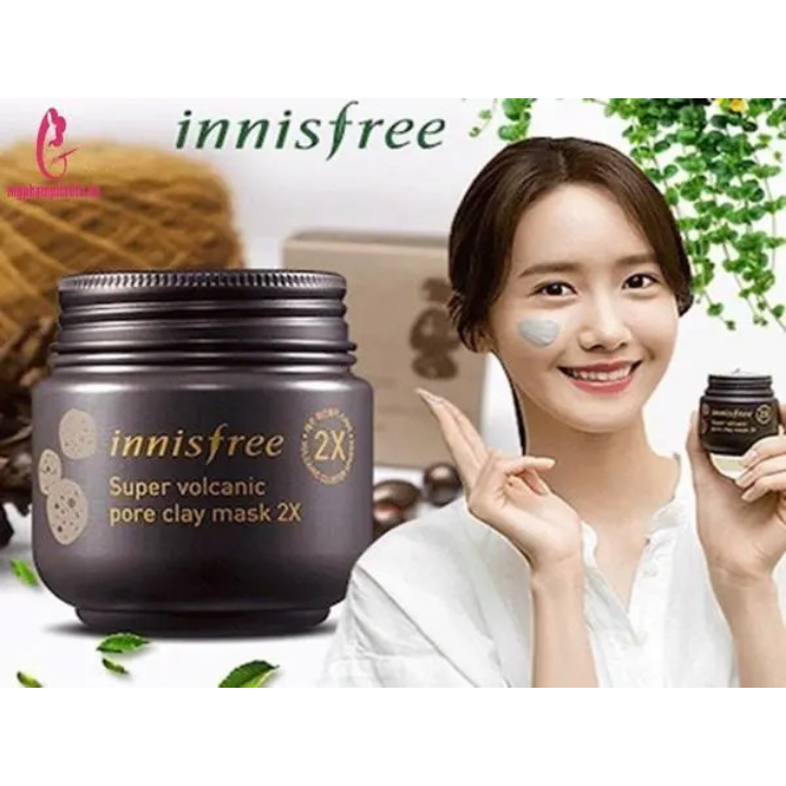 Mặt Nạ Đất Sét Innisfree Super Volcanic Pore Clay Mask 2X 100ml