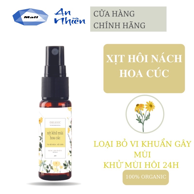 Xịt khử mùi cơ thể hoa cúc - mẫu mới