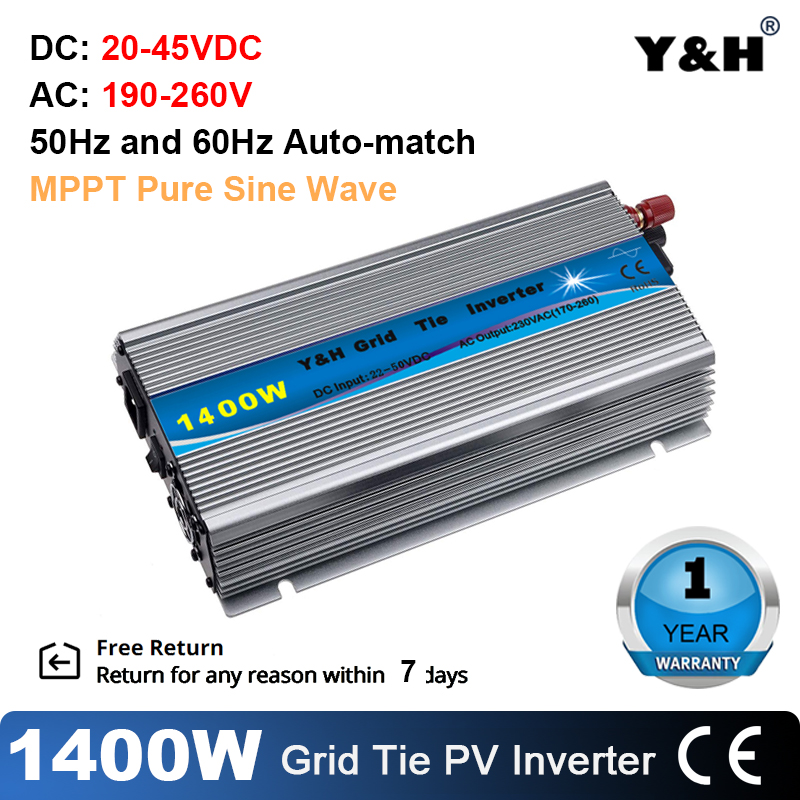 Y&H 180 W MPPT Grid Tie Micro Inverter PV-ingang DC16-26