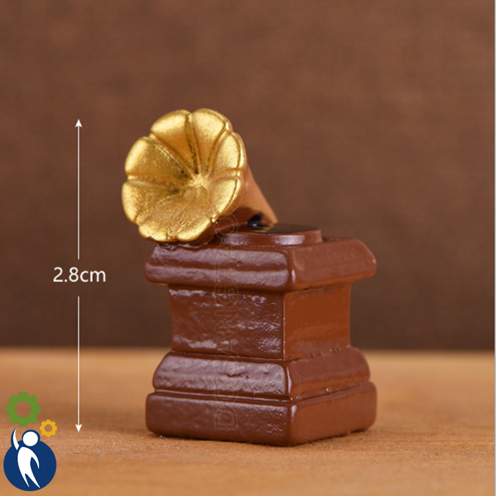 Máy Hát Loa Kèn 1.4x2.8cm, Mô hình mini trang trí