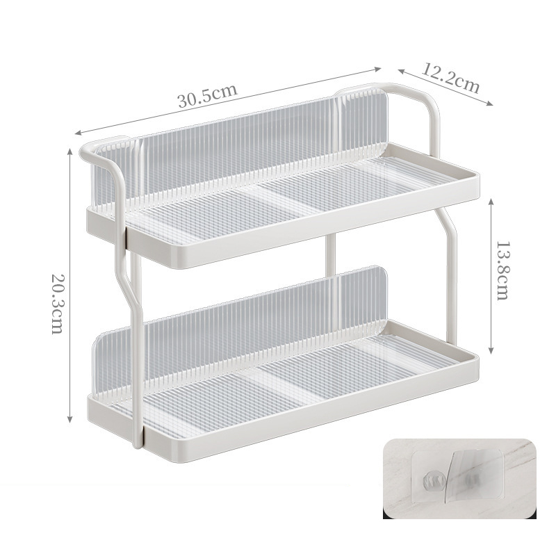 Kitchen shelves, spice racks, household countertops, multi-functional storage racks, condiments, multi-layer storage shelves, storage artifacts
