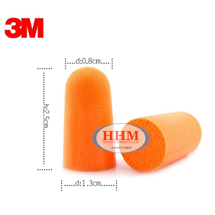 Bộ 10 cặp Nút tai chống ồn 3M 1100(Orange)