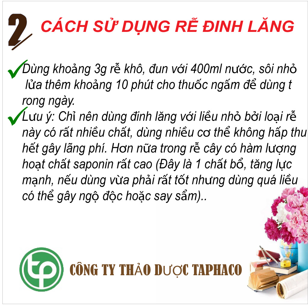 [Hàng công ty mới về] Rễ đinh lăng khô 500g - Hỗ trợ bồi bổ và tăng cường sinh lực