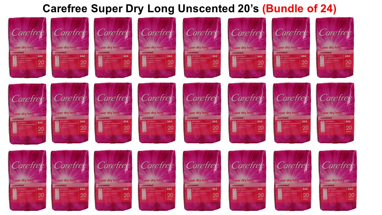 Carefree® Super Dry Long Panty Liners