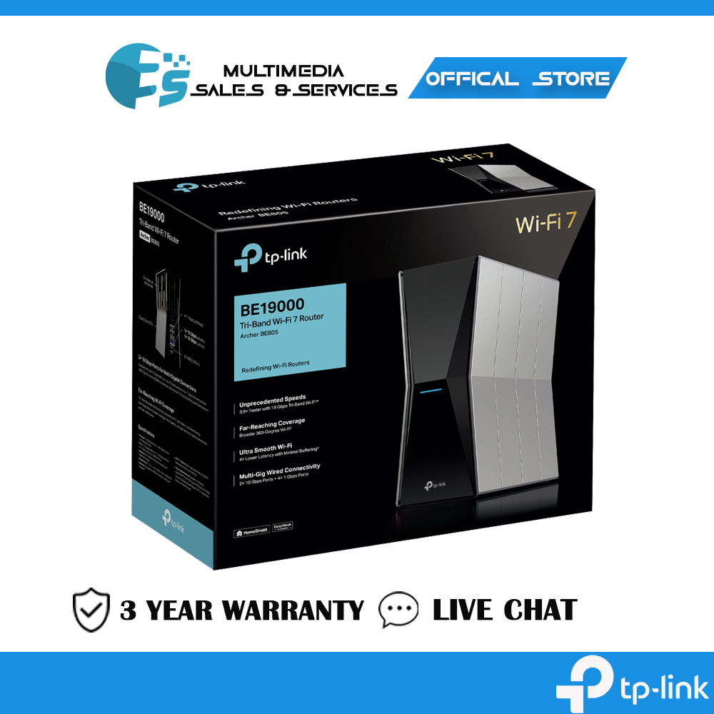 新品未開封 TP-Link Archer BE805 BE19000 Archer BE805 | BE19000 トライバンドWi-Fi 7ルーター | TP-Link